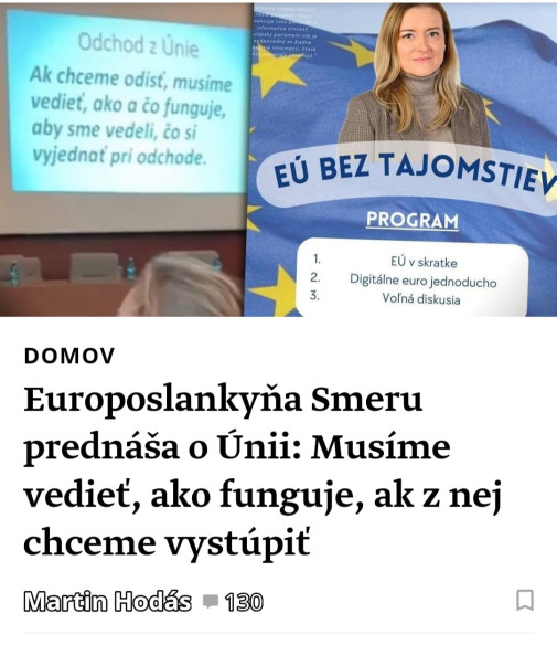 Voliť SMER = voliť SLEXIT